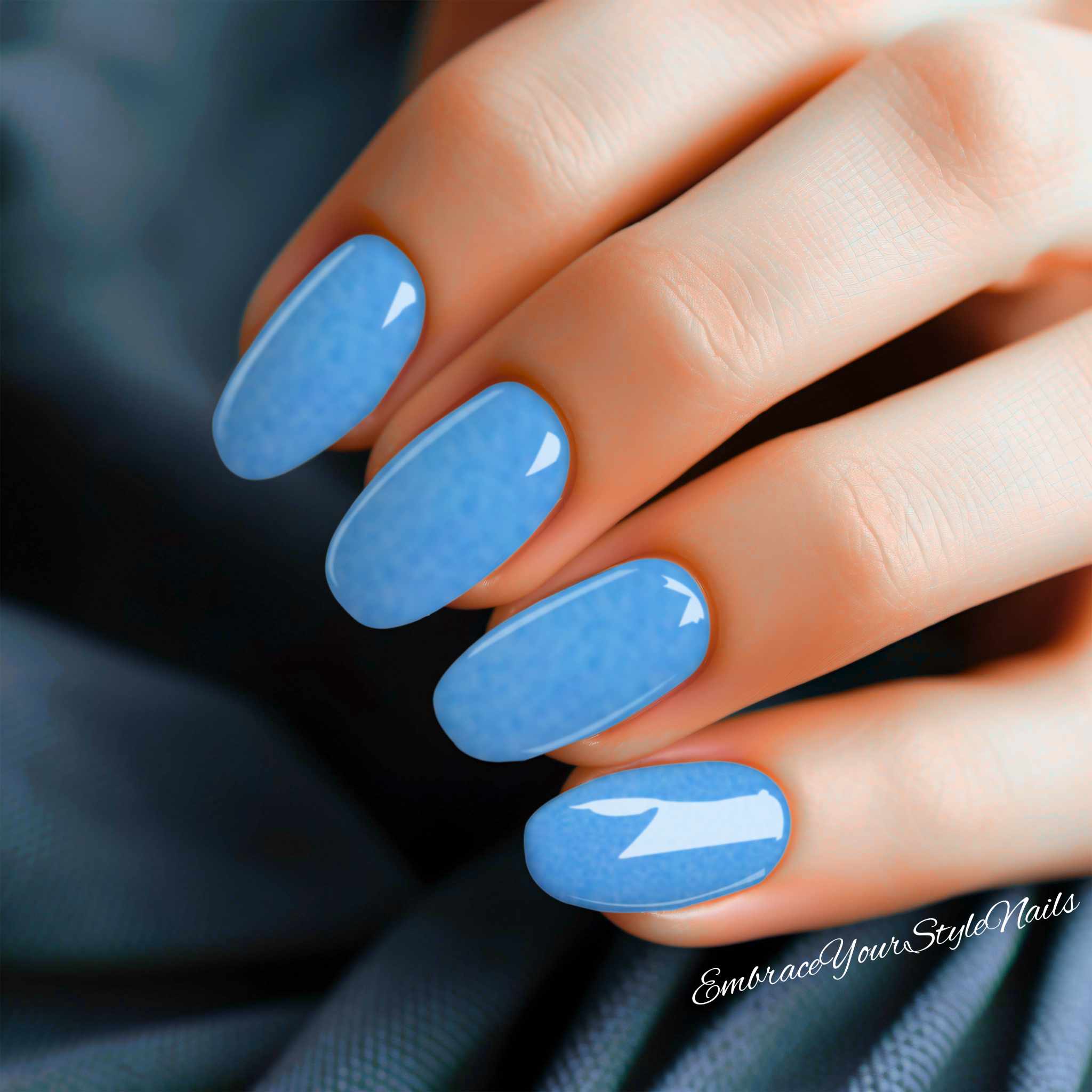 Light Blue & Baby Blue Nails: 75+ Prettiest Looks to Try | Nail art, Flower  nails, Gel nails